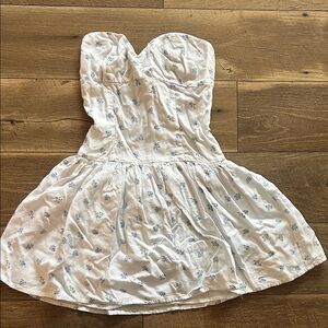 Princess Polly White and Blue Floral Kids Dress